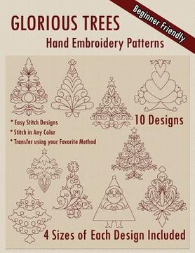 portada Glorious Trees Hand Embroidery Patterns (en Inglés)