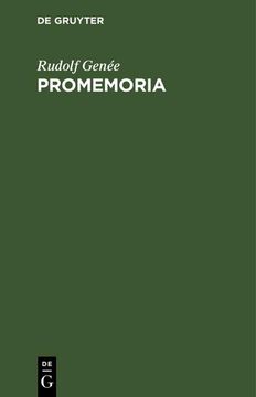 portada Promemoria (en Alemán)