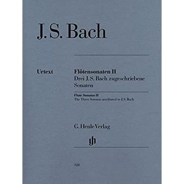 portada Flûte Sonatas, Vol. Ii (3 Sonatas Ascribed to j. S. Bach - With Violoncello Part)