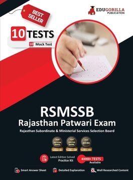 portada RSMSSB Rajasthan Patwari Recruitment Exam 2023 (English Edition) - 10 Full Length Mock Tests (1500 Solved Objective Questions) with Free Access to Onl (en Inglés)