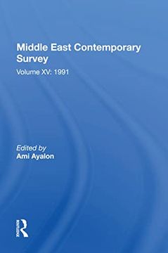 portada Middle East Contemporary Survey, Volume xv: 1991 (Middle East Contemporary Survey, 15) (en Inglés)