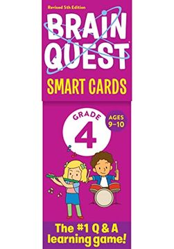 portada Brain Quest 4th Grade Smart Cards Revised 5th Edition (Brain Quest Decks) (en Inglés)