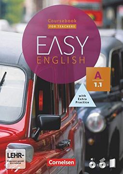 portada Easy English: A1: Band 1 - Kursbuch - Kursleiterfassung: Mit Audio-Cd, Phrasebook, Aussprachetrainer und Video-Dvd (en Inglés)