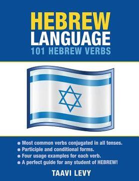 portada Hebrew Language: 101 Hebrew Verbs (in English)