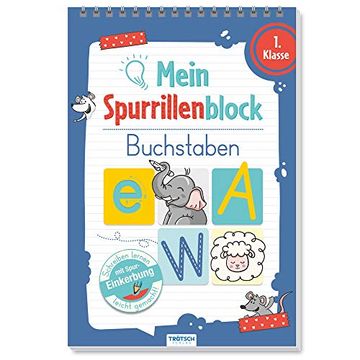 portada Trötsch Mein Spurrillenblock Buchstaben Übungsbuch: Übungsbuch Beschäftigungsbuch Lernbuch (en Alemán)