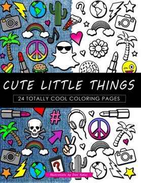 portada Cute Little Things Coloring Book: 24 Page Coloring Book