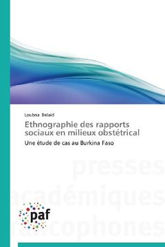portada Ethnographie Des Rapports Sociaux En Milieux Obstetrical