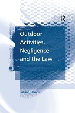 portada Outdoor Activities, Negligence and the law (en Inglés)