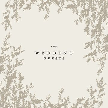 portada Wedding Guest Book: An Heirloom-Quality Guest Book With Foil Accents and Hand-Drawn Illustrations 