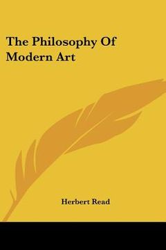 portada the philosophy of modern art (in English)