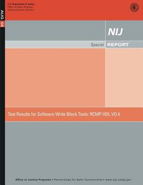 portada Test Results for Software Write Block Tools: Rcmp Hdl Vo.4 (en Inglés)