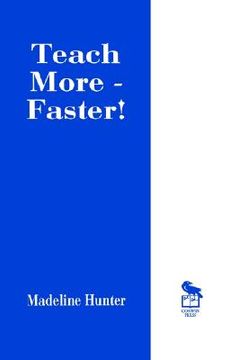 portada teach more -- faster! (in English)