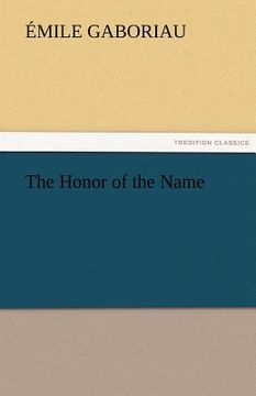 portada the honor of the name (in English)