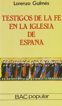 portada Testigos de la fe en la Iglesia de España (POPULAR) (in Spanish)