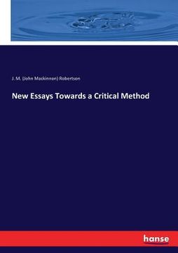 portada New Essays Towards a Critical Method