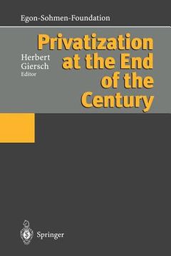 portada privatization at the end of the century (en Inglés)