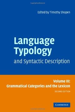 portada Language Typology and Syntactic Description: Volume 3, Grammatical Categories and the Lexicon (en Inglés)