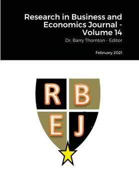 portada Research in Business and Economics Journal - Volume 14: Dr. Barry Thornton - Editor (in English)