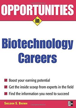 portada Opportunities in Biotech Careers (Opportunities In…Series) 