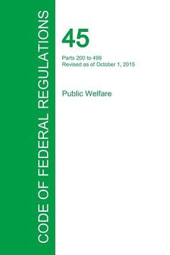 portada Code of Federal Regulations Title 45, Volume 2, October 1, 2015 (en Inglés)