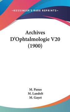 portada Archives D'Ophtalmologie V20 (1900) (en Francés)