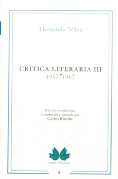 portada CRITICA LITERARIA III 1957 1967