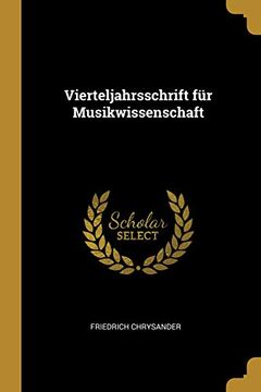 portada Vierteljahrsschrift Für Musikwissenschaft 