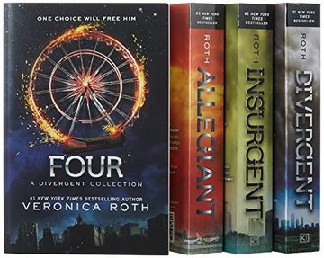 portada Divergent Series Four-Book Paperback box Set: Divergent, Insurgent, Allegiant, Four (in English)