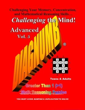 portada Diagnumb Advanced Vol. 5: Greater Than 1 (>1) Math Reasoning Puzzles (en Inglés)