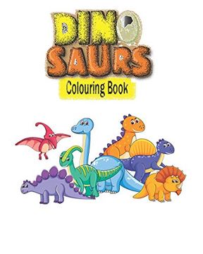 portada Dinosaur Colouring Book: Dinosaur Colouring Book (en Inglés)