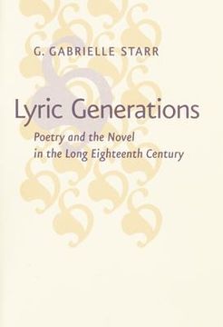portada Lyric Generations: Poetry and the Novel in the Long Eighteenth Century (in English)