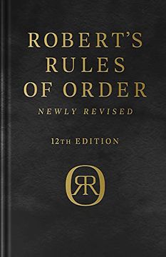 portada Robert's Rules of Order Newly Revised, Deluxe 12Th Edition