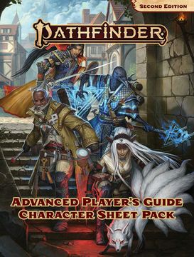 portada Pathfinder rpg Advanced Players Guide Character Sheet Pack (en Inglés)