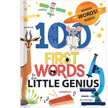 portada 100 First Words for Your Little Genius: A Carry Along Book 