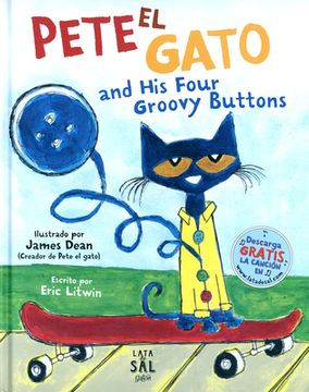portada Pete el Gato and his Four Groovy Buttons (in Spanish)