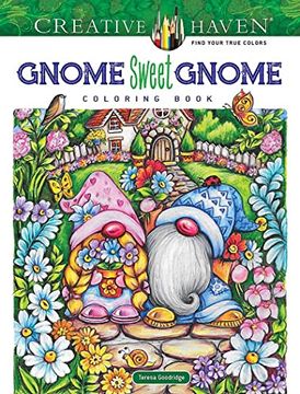 portada Creative Haven Gnome Sweet Gnome Coloring Book (Creative Haven Coloring Books) 