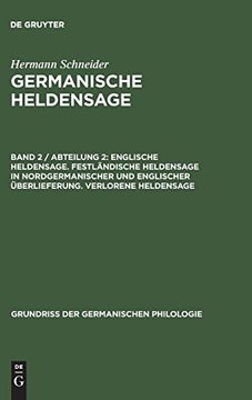 portada Germanische Heldensage, Band 2 (en Alemán)
