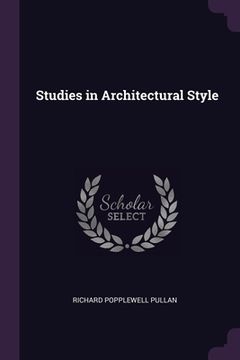 portada Studies in Architectural Style (in English)