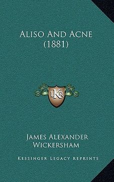 portada aliso and acne (1881)
