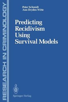 portada predicting recidivism using survival models (en Inglés)