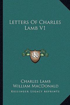 portada letters of charles lamb v1 (en Inglés)