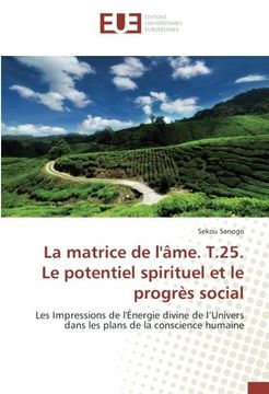 portada La matrice de l'âme. T.25. Le potentiel spirituel et le progrès social (OMN.UNIV.EUROP.)