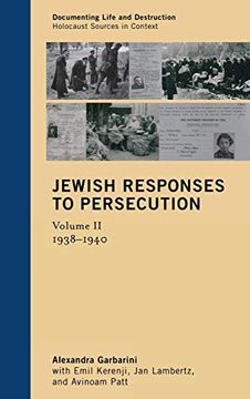 portada Jewish Responses to Persecution - Vol. II, 1938-1940 (en Inglés)