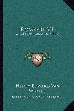 portada rombert v1: a tale of carolina (1835) a tale of carolina (1835) (in English)