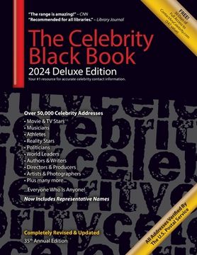portada The Celebrity Black Book 2024 (Deluxe Edition): Over 50,000+ Verified Celebrity Addresses for Autographs, Fundraising, Celebrity Endorsements, Marketi (en Inglés)