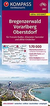portada Kompass Fahrradkarte 3357 Bregenzerwald, Vorarlberg, Oberstdorf 1: 70. 000 (en Alemán)