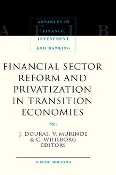 portada financial sector reform and privatization in transition economies (en Inglés)