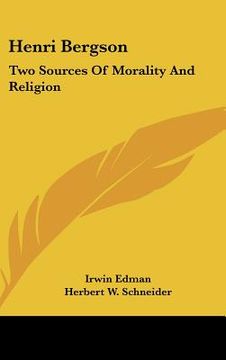 portada henri bergson: two sources of morality and religion