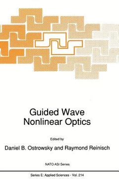 portada Guided Wave Nonlinear Optics (en Inglés)