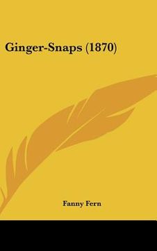 portada ginger-snaps (1870) (en Inglés)